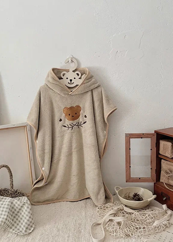 Peignoir bébé ourson