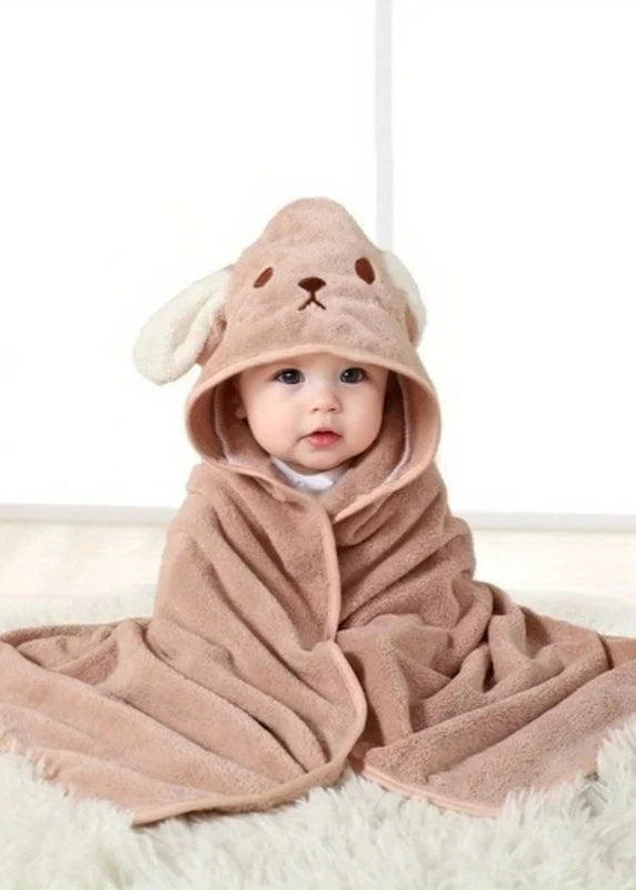 Peignoir bébé <br> tête de chien