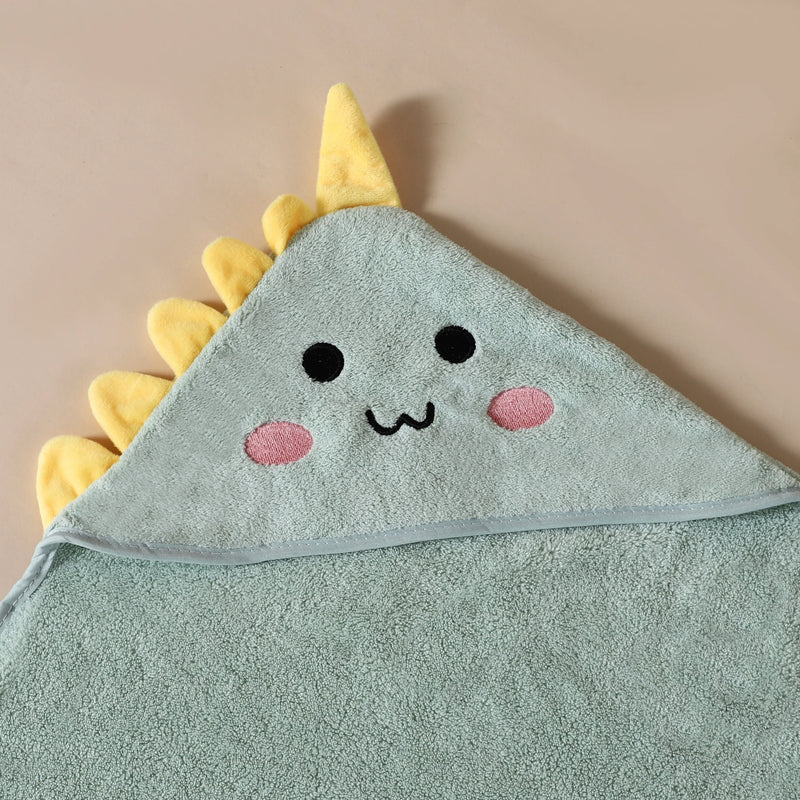 Peignoir bébé <br> Vert dinosaure