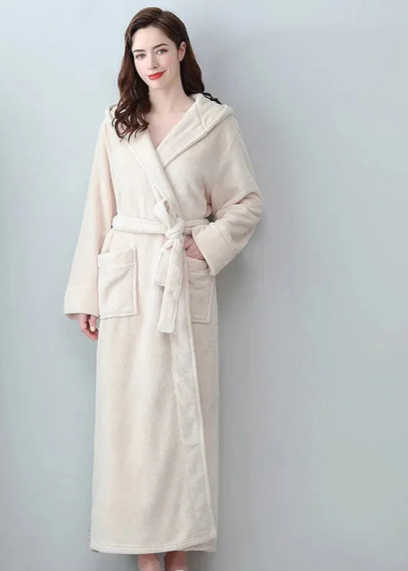 Peignoir Femme Long Beige
